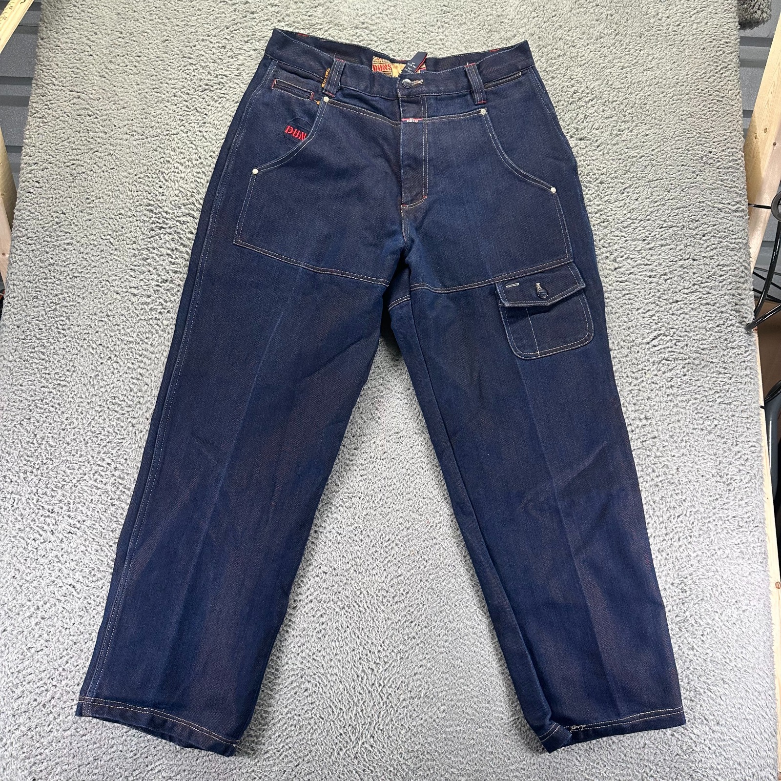 Vintage Willie Esco Jeans Mens 38x33 Blue Cotton Denim Straight Leg Baggy Heavy